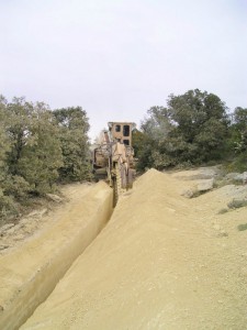 Trancheuse TESMEC 985. Gordes